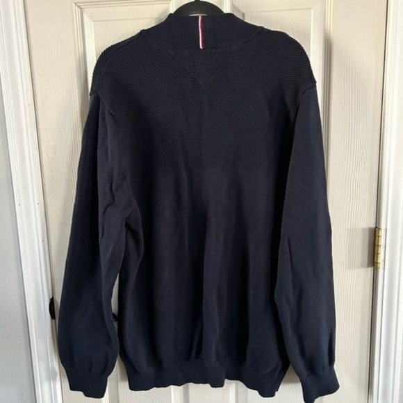 Tommy Hilfiger Men’s XXL Full Zip Navy Blue Jacket - Picture 12 of 15